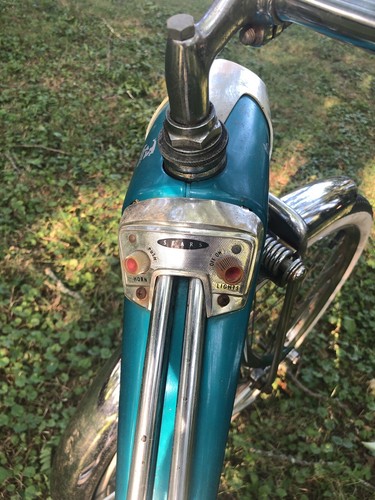 1964-65 Rare Sears Spaceliner Bicycle-2 Speed Kickback-Springer Fork - Tanker - Picture 6 of 12