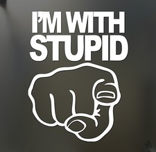 Im With Stupid Sticker Funny Chevy Truck Decal Jdm Drift Off Road