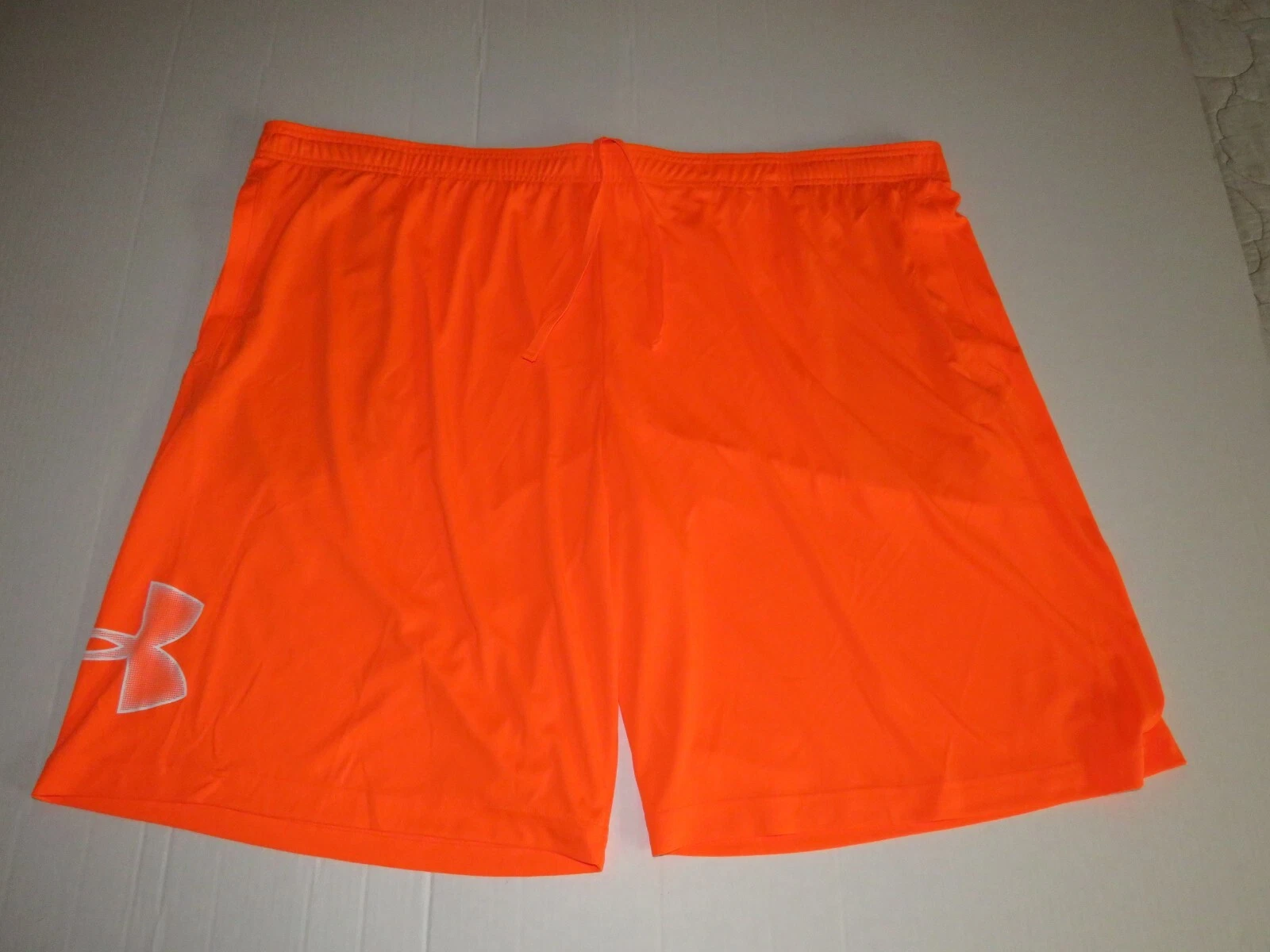 Under Armour Loose Orange Athletic Basketball Shorts Big And Tall Size 5XLT