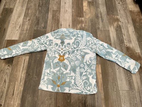 Pottery Barn Teen Harry Potter PJs Teen Mystic Mint Button Pajama Top Sz Medium - Picture 4 of 4