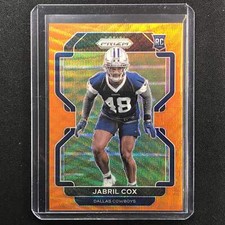 2021 Prizm Jabril Cox Rookie Orange Wave 44/60