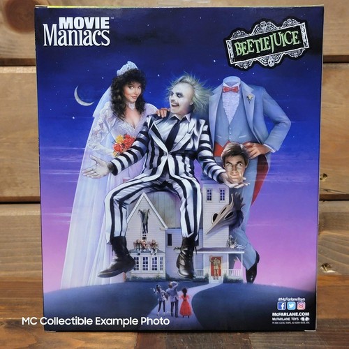 Figura Mcfarlane Toys Beetlejuice 1988 Movie Maniacs Posed 6" - Imagen 5 de 5