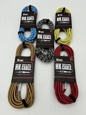 Guitar Cable - 5m (15 ft plus) - Straight Angle Jacks - Ships from USA