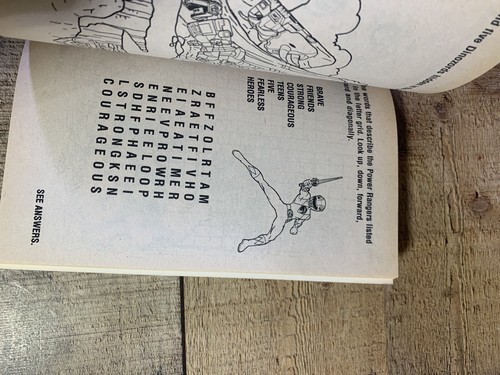 Mighty Morphin Power Rangers Save The World Activity Book, 1994 Dots Mazes More - Picture 4 of 4