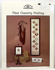 1984 Thread Connections That Country Feeling MJ842 Cross Stitch Pattern 12785