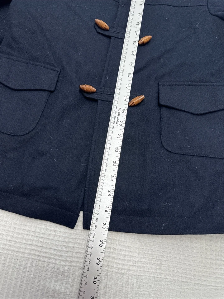 Abrigo Talbots Niños Niñas Toggle Pea Talla 8 Azul Marino Lana 100% Lana Foto 3 de 4