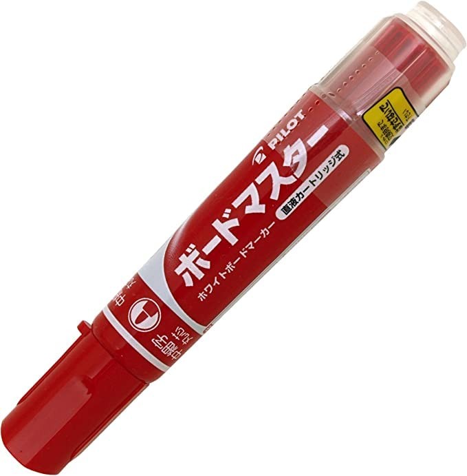 10 Pieces Pilot White Board Markers, Board Master, Medium Fine Point, Red, WMBM