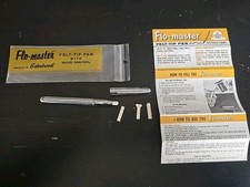 Penna a punta in feltro Flo-Master vintage nuova/mai usata con comando a valvole