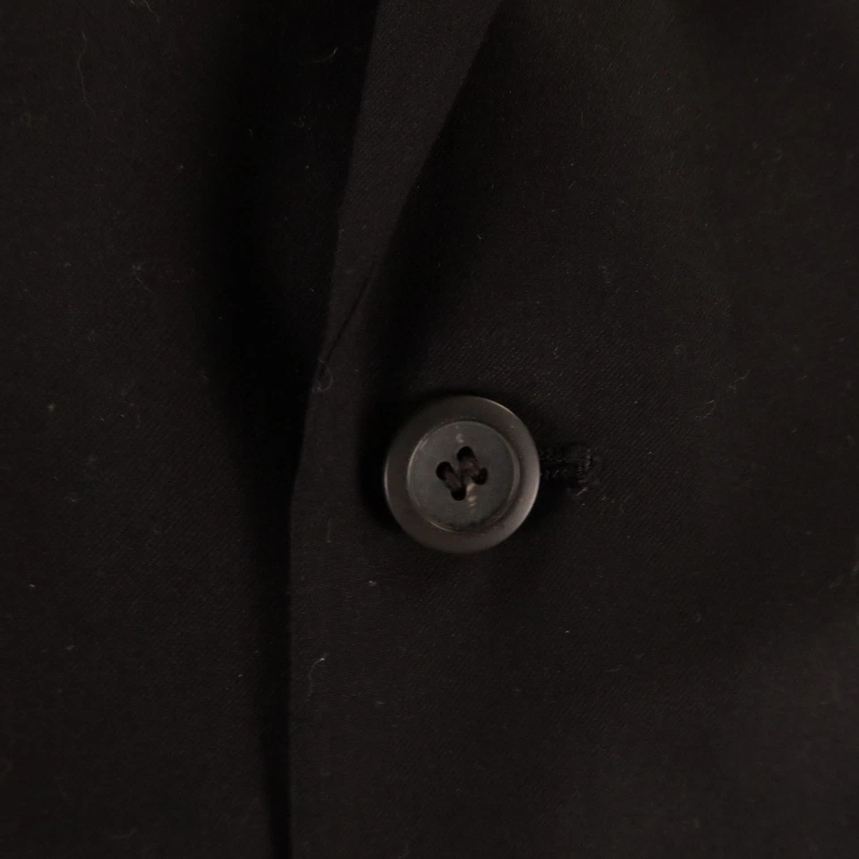 Kenneth Cole Jacket M 40R Black Polyester Twill Sport Coat Blazer Office - Image 4 of 4