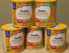 5 Similac NEOSURE 13.1oz Formula for Premature Infant POWDER OptiGRO 6/27