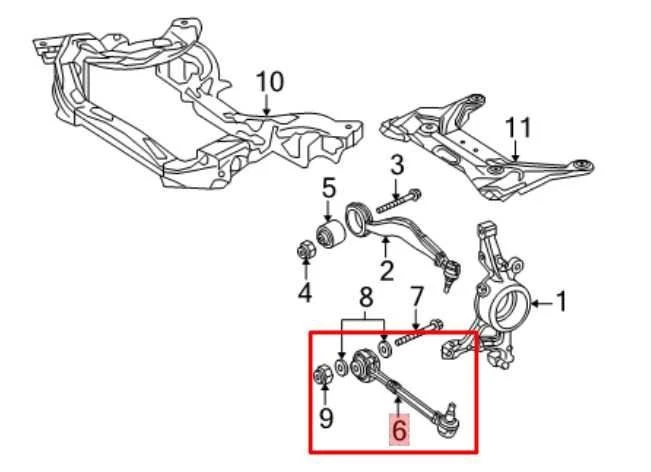 Juego de brazos de control de suspensión delantera derecha y derecha Mercedes-Benz E350 2010-16 4Matic AWD Foto 2 de 4
