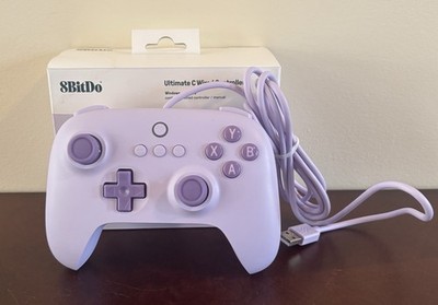 8BitDo Ultimate C Wired USB Purple Controller Windows Android Raspberry Pi EUC