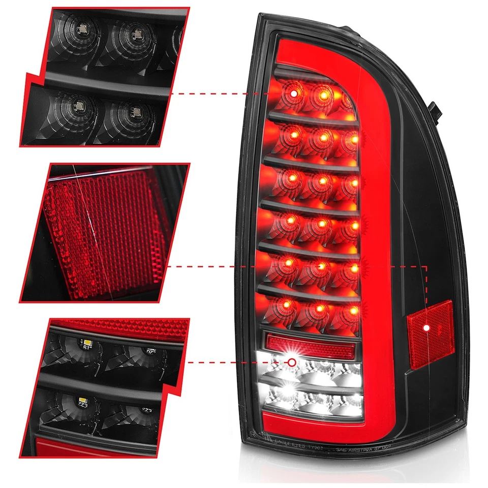 Anzo 311427 Set of 2 Tail Lights Taillights Taillamps Brakelights Pair - Image 3 of 4