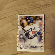 2022 Topps Series 1 - Mookie Betts #50 Vertical, Batting