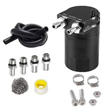 Oil Catch Can Kit Reservoir Baffled Tank W Breather Filter Universal Aluminum Oil Catch Can Kit Reservoir Baffled Tank W Breather Filter Universal Aluminum