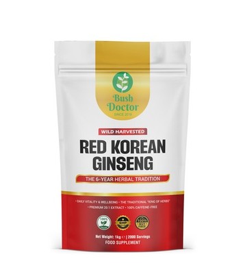  Roter koreanischer Ginseng Extrakt Pulver 6 Jahre alt Pure Red Panax - Premium Qualität 