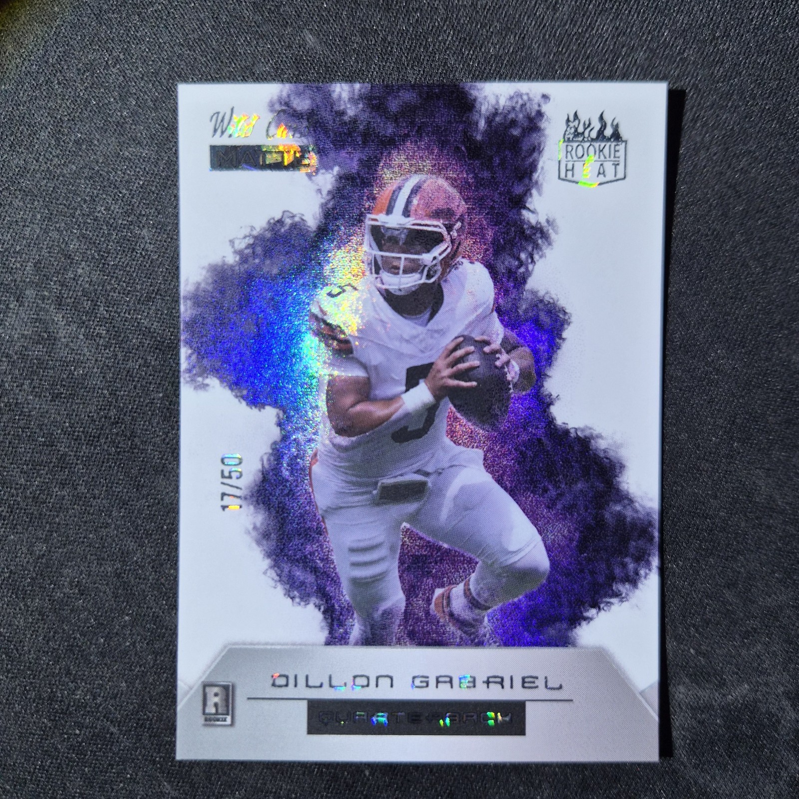 2025 Wildcard Matte Rookie Heat Dillon Gabriel Purple Refractor /50 NFL Browns 