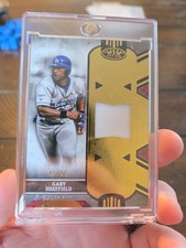 2025 Topps Tier One Relics Gary Sheffield Gold Foil 43/99 Jersey LA Dodgers