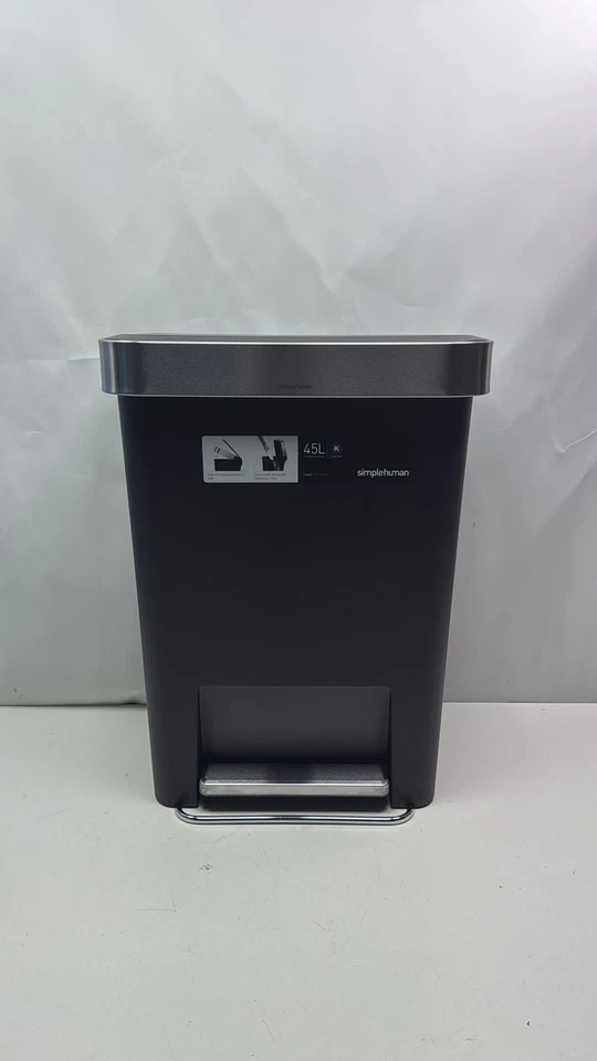 simplehuman Mülleimer Treteimer Abfalleimer 45 Liter mit Beutelfach, CW1385CB - Bild 3 von 4