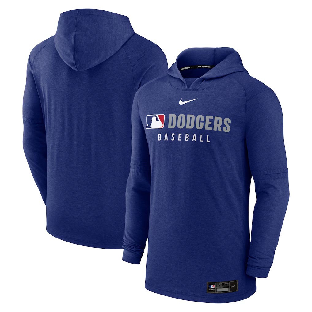 Youth Los Angeles Dodgers Nike Authentic Collection Dri-FIT Hooded