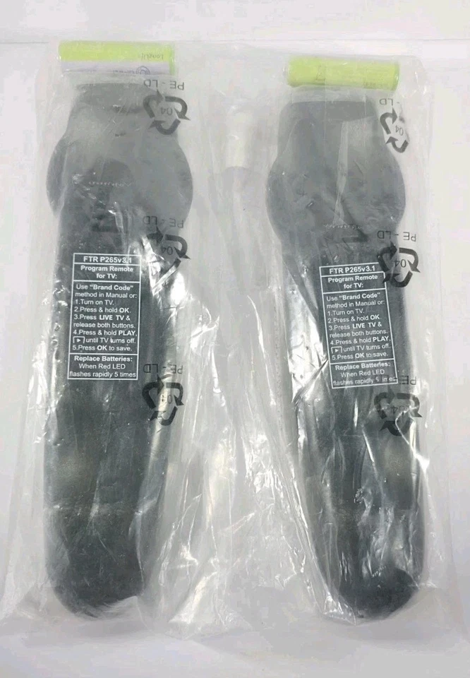 Set Of 2 Frontier Verizon Fios P265v3.1 RC2655101/02B Remote Control W/ Netflix - Image 3 of 4