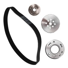 Billet Aluminum Belt System For Chevy Small Block 283-400 Short Pump Kit Billet Aluminum Belt System For Chevy Small Block 283-400 Short Pump Kit