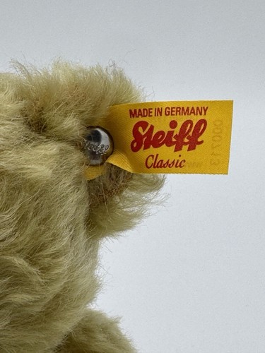 Steiff 1920 Classic Teddy Bear - light brown jointed mohair 000713 New Open Box - Picture 2 of 8