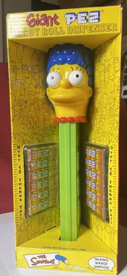 #ad 12quot; Giant Talking Marge Simpson PEZ Dispenser NIB w Candy Rolls Display 2003 $39.84