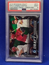 2019 BOWMAN DRFT PSA 9 KIRTLEY GORMAN THOMPSON GREEN REF 25/99