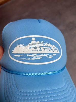 Corteiz Cap Mens Blue Alcatraz Hat Big Logo One Size | eBay