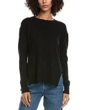 Incashmere Seam Detail High-Low Wool & Cashmere-Blend Sweater Women's