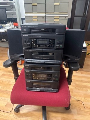 2x sharp kompaktanlagen defekt 1 paar Lautsprecher Model cd-c2400