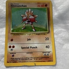 Pokemon Holo Hitmonchan Vintage Card Base Set #007/102