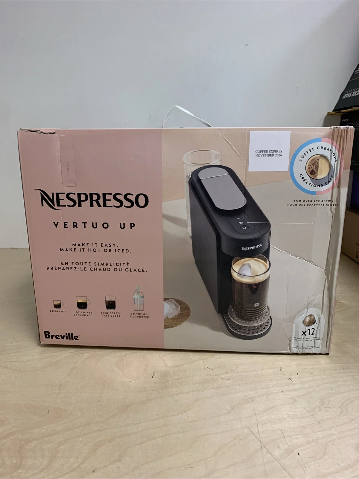 Nespresso Vertuo Up Ink Black BOX DAMAGED