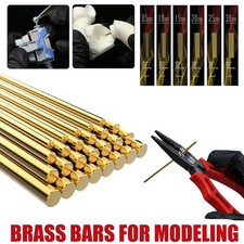 0.5-3.0mm Modeling Hobby Brass Bars Rods for Gundam /Military Model Building NEW