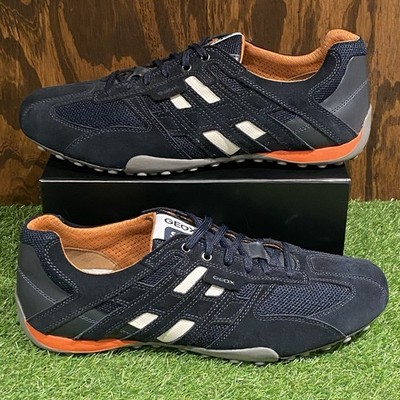 Geox Respira Sport Sneakers Shoes Dark Blue Suede Mesh / Men s US Size 14
