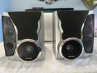 Sharp CP-BA200 Speakers with Integrated Subwoofers Bi-Amp 200 Watts Tested Clean — photo 1