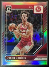 2024-25 Panini Donruss Optic Dyson Daniels #56 Holo Prizm Hawks