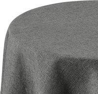 Fleckschutz Tischdecke Abwaschbar Tischtuch Lotuseffekt Dunkelgrau