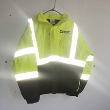 Kishigo Hi-Visibility Yellow Black Reflective Safety Jacket XL JS121