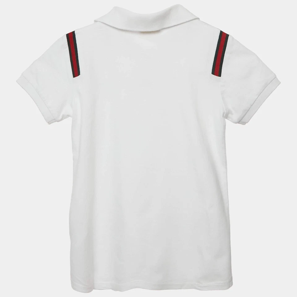 Camiseta polo Gucci niños cuello tejido blanco jersey 6 años Foto 2 de 4