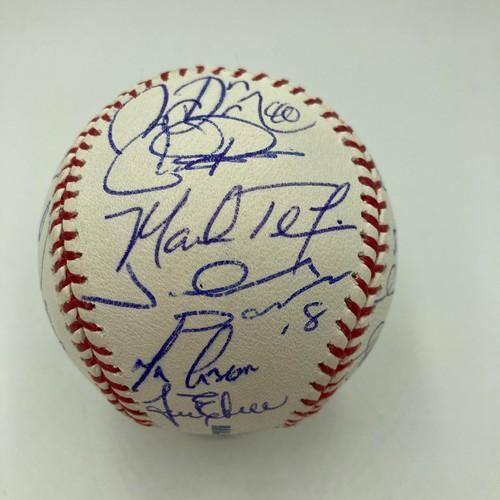 2009 New York Yankees World Series Champs Team Signed Baseball Derek Jeter JSA - Picture 7 of 12