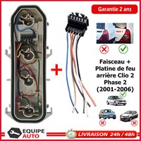 Reparatur Stecker + Platte TüR GlüHbirnen RüCkleuchten FüR Clio 2 Phase 2