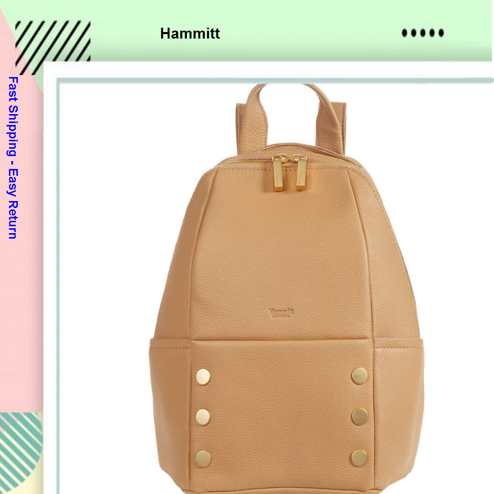 Hammitt Hunter 2 Medium Leather Backpack Hammitt Hunter 2 Medium Backpack Toast Tan One Size | eBay main image 4