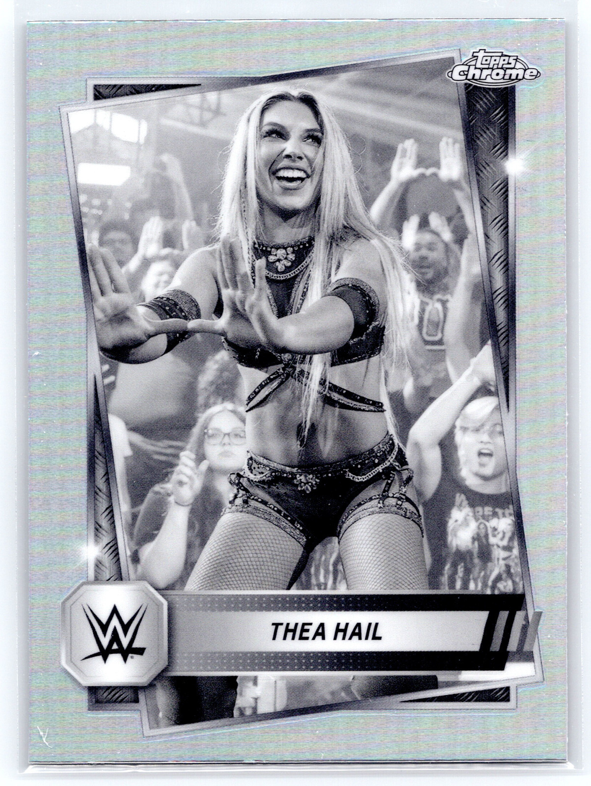 Thea Hail 2025 Topps Chrome WWE #81 Sepia Refractor