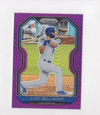 2021 Prizm Baseball Corey Seager #100 Purple Prizm Los Angeles Dodgers