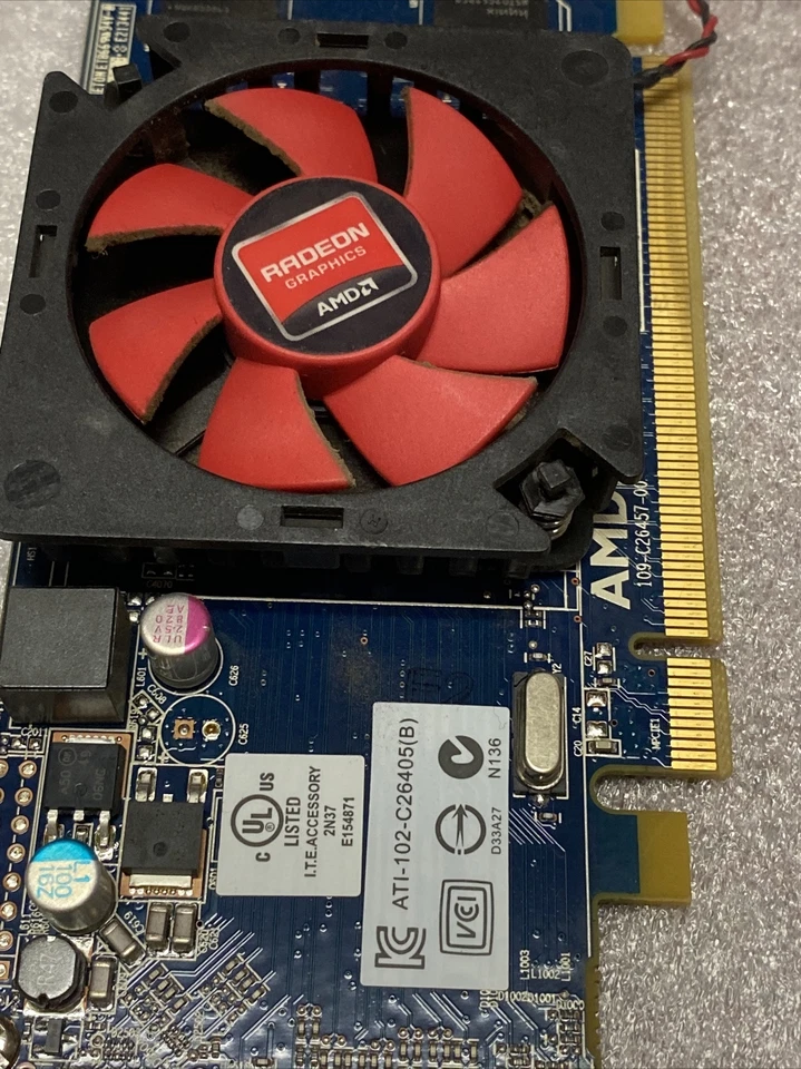 AMD ATI Radeon HD 6450 1GB PCIe DVI DPort LP Low Pro Video Card ATI-102-C26405 - Image 3 of 3
