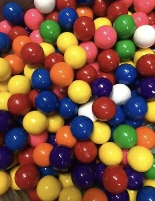 5 pounds of Assorted Flavor 1" Gumballs for Bulk Vending machines Dubble Bubble