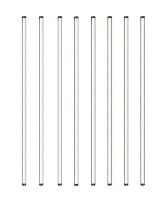 8 Pack 12 Inch Glass Stirring Rods Sticks with Rounded Ends for Lab Kitchen