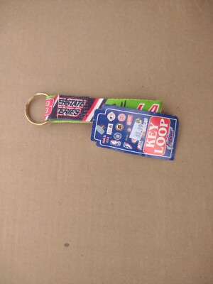Vtg Keychain Bobby Labonte Interstate Batteries key ring loop handle fan gear US
